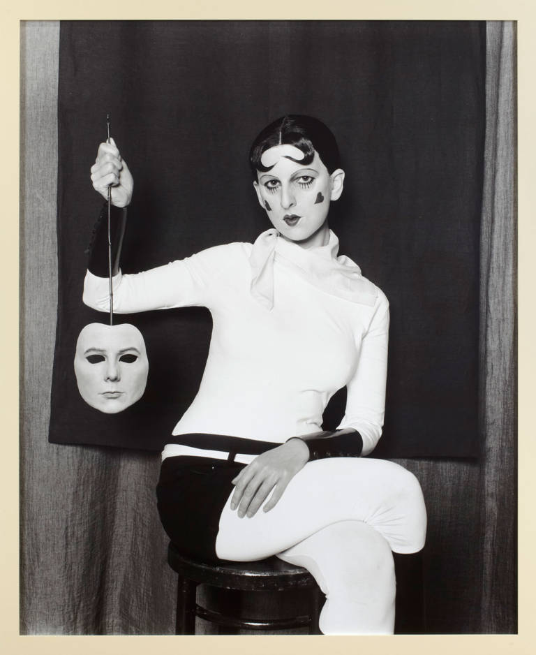 maureen-paley-gillian-wearing-artwork-me-as-cahun-holding-a-mask-of-my-face-2012